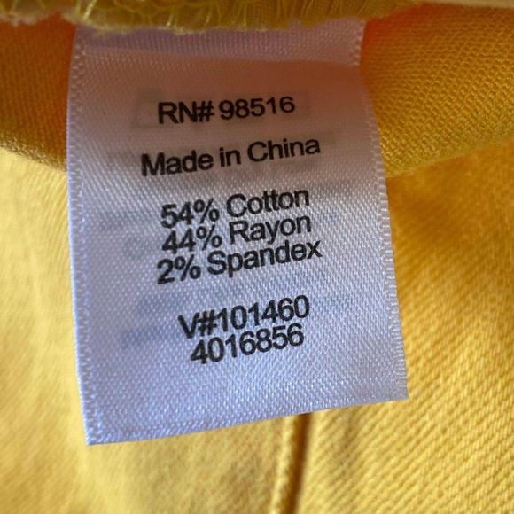 COLDWATER CREEK Cropped Yellow Jeans NWT - Picture 10 of 10